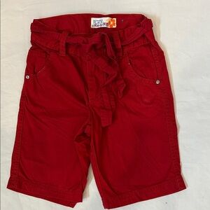 The Children's Place Bright Red Kids Shorts with Belt
